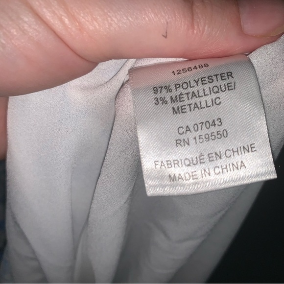 House of Harlow 1960 Blue and White Flutter Sleeve Maxi Dress M - Picture 7 of 14